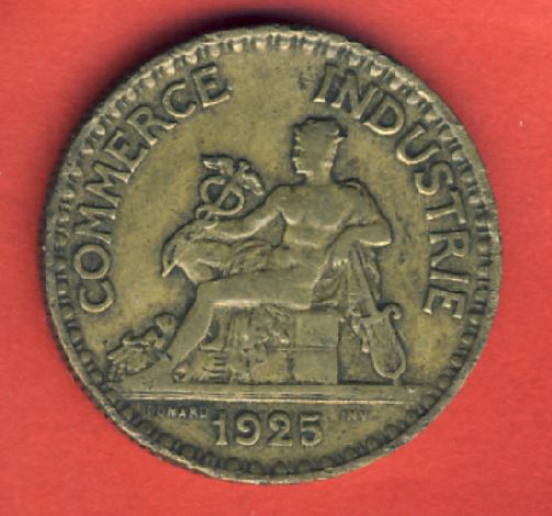  Frankreich 2 Francs 1925   