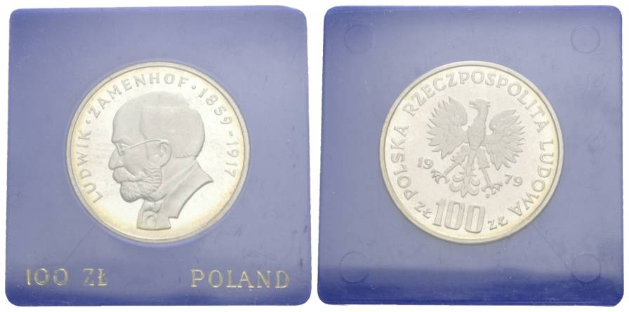  Polen, 100 Zloty 1979, Ag   