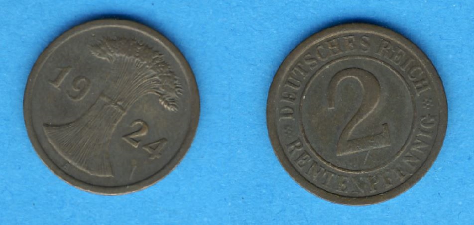  Weimarer Republik 2 Rentenpfennig 1924 A (1)   