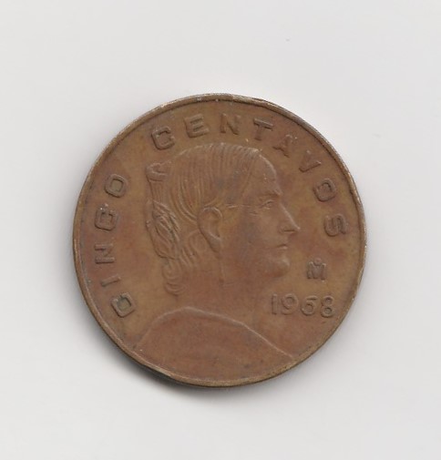  5 Centavos Mexiko 1968 (K638)   