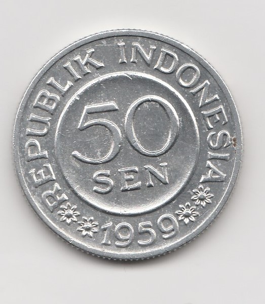  50 Sen Indonesien 1959 (K646)   