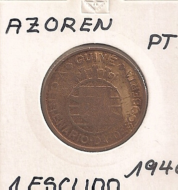  Guinea Bissau 1 Escudo 1946 KM # 7   