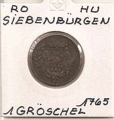  Österreich 1 Gröschel 1765  Maria Theresia für Böhmen   