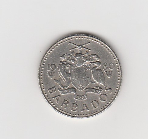 25 Cents Barbados 1980 (K669)