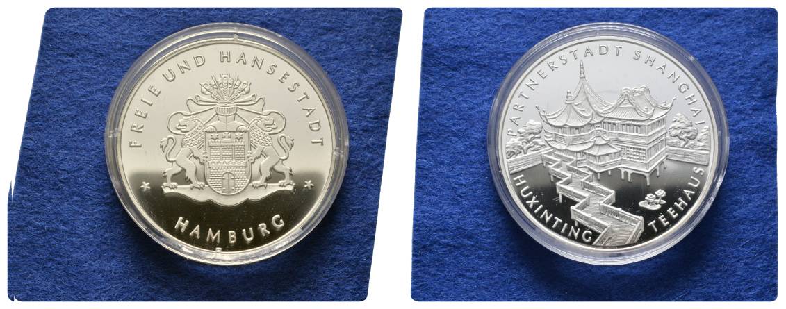  Hamburg, Medaille, PP, Ag 999, 20,04 g, Ø 40 mm   