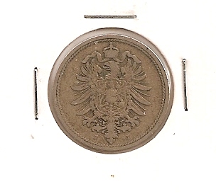  10 Pfennig 1876 J Deutsches Reich sss   