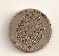  5 Pfennig 1889 E Deutsches Reich ss/vz   