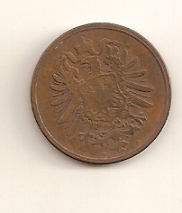  2 Pfennig 1875 B  E Deutsches Reich ss   