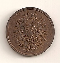  2 Pfennig 1875 J Deutsches Reich prf/st   
