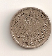 5 Pfennig 1897 G Deutsches Reich  ss+   