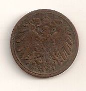  1 Pfennig 1893 F Deutsches Reich ss+   