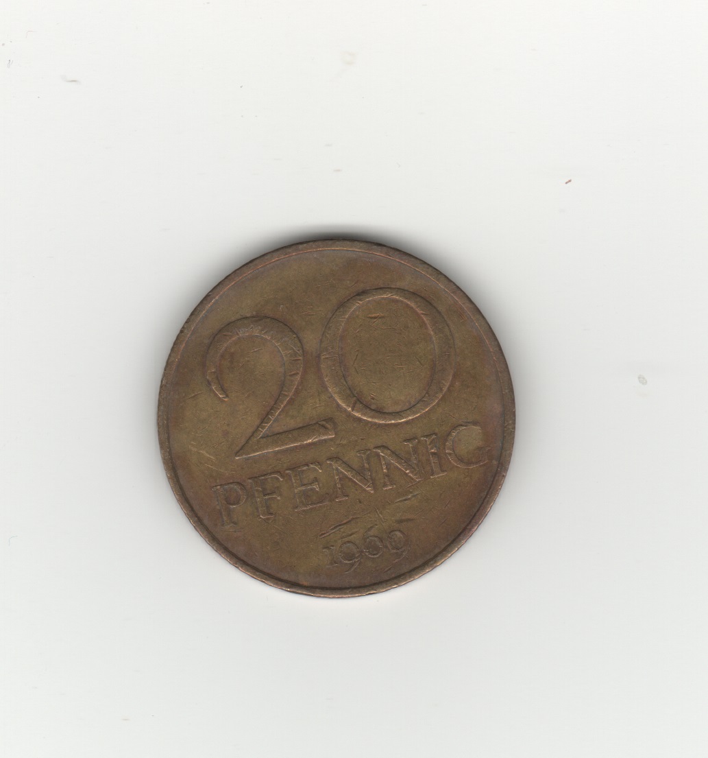  DDR 20 Pfennig 1969   