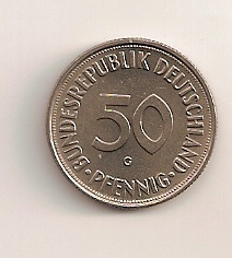  50 Pfennig BRD 1968 G stgl.   