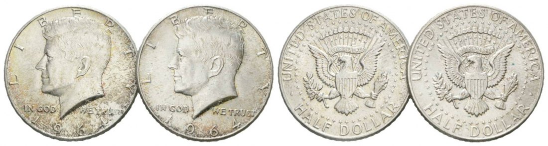  USA, 1/2 Dollar 1964   