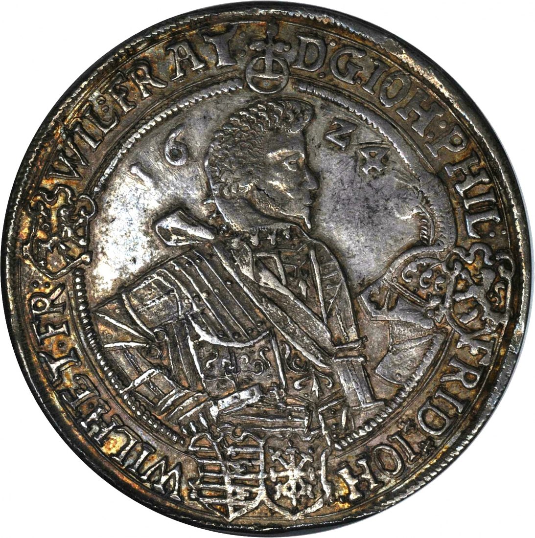 Sachsen-Altenburg Taler 1624 WA Vorzüglich