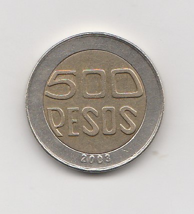  500 Pesos Kolumbien 2003 (K688)   