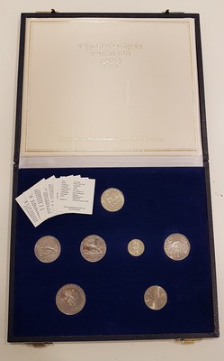  Olympia-Münzen 1952-1972   FM-Frankfurt  Feingewicht: 79,58g  Silber   ss   