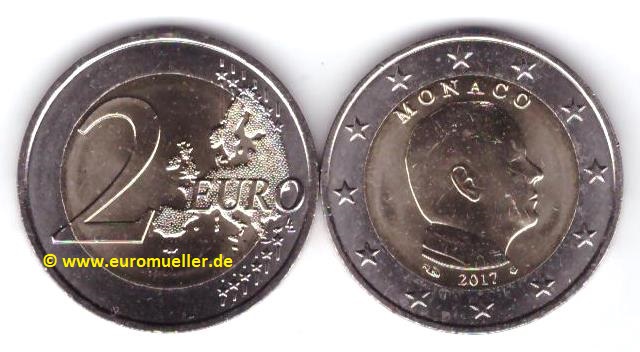 Monaco ...2 Euro Kursmünze...2017...unc.   