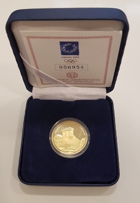 Griechenland MM-Frankfurt Feingewicht: ca. 10g Gold 100 EUR (Gedenkmünze)   Knossos 2004 PP