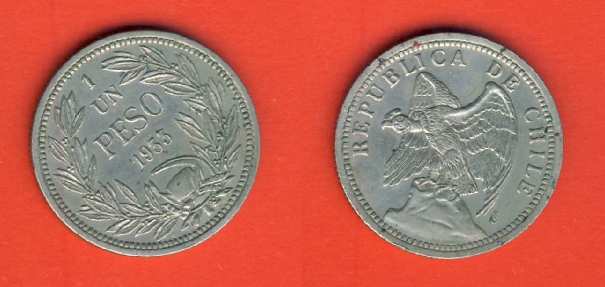  Chile 1 Peso 1933   