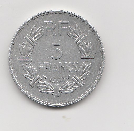  5 Francs Frankreich 1950 / Paris / (K715)   