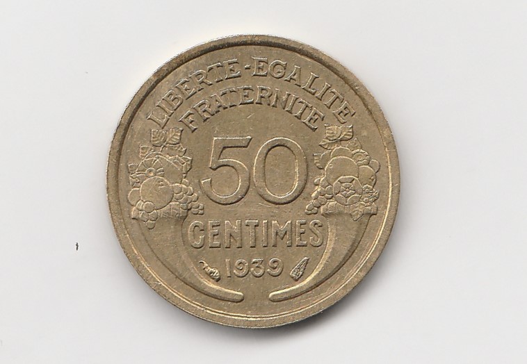  50 Centimes Frankreich 1939 (K721)   