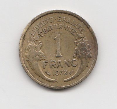 1 Franc Frankreich 1932 (K729)