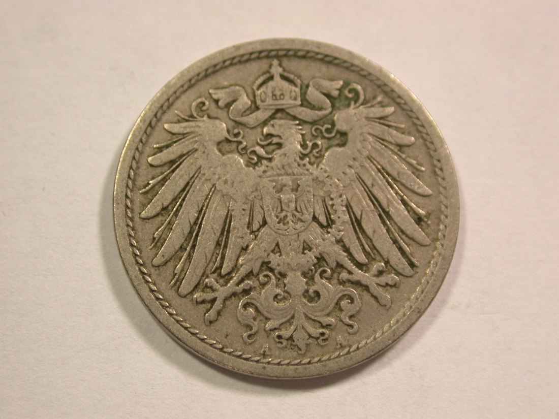  B17 KR 10 Pfennig 1907 A in ss Originalbilder   