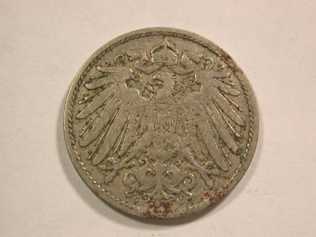  B17 KR 10 Pfennig 1900 G in ss, fleckig Originalbilder   