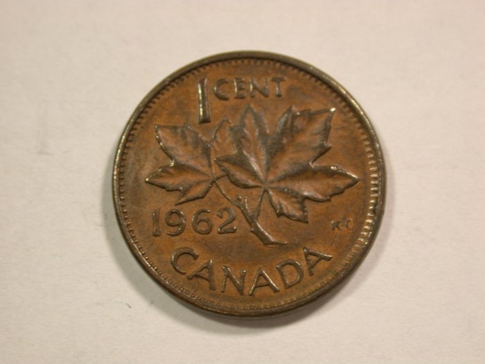 B17 Kanada 1 Cent 1962 in ss/ss+ Originalbilder
