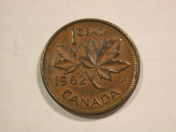  B17 Kanada 1 Cent 1962 in ss/ss+  Originalbilder   