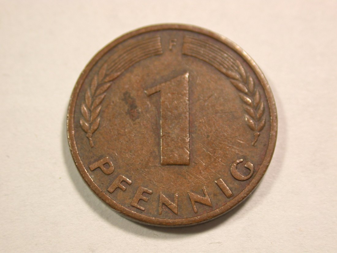  B46 BRD  1 Pfennig 1948 F in ss   Originalbilder   