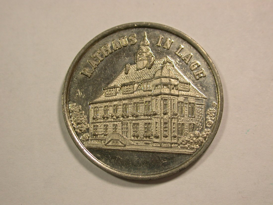  B46 BRD  Herforder Pils Werbe Medaille 30mm/7,6 Gr. Rathaus in Lage vz-st/PP Originalbilder   