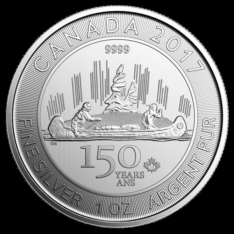 CANADA Voyageur 5 $ 2017 Silber stempelglanz