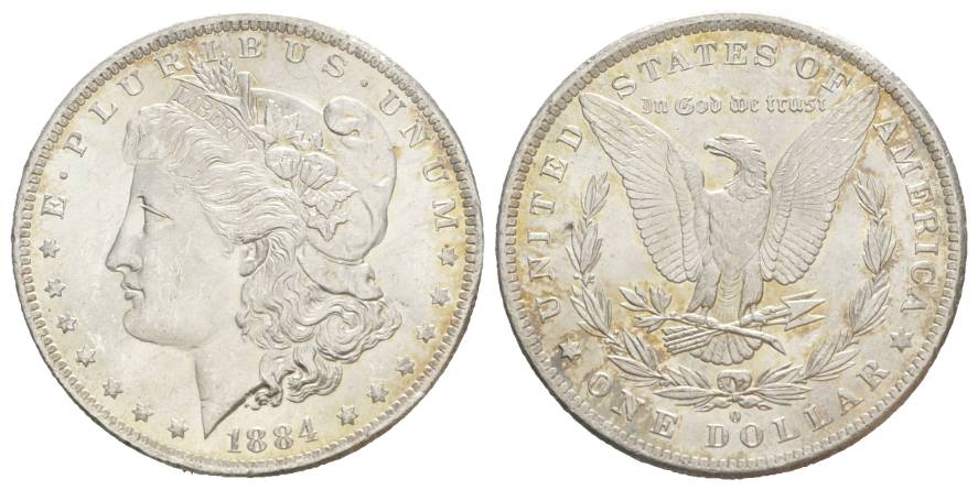  USA, 1 Dollar 1884; 0,900 AG; 26,78 g   