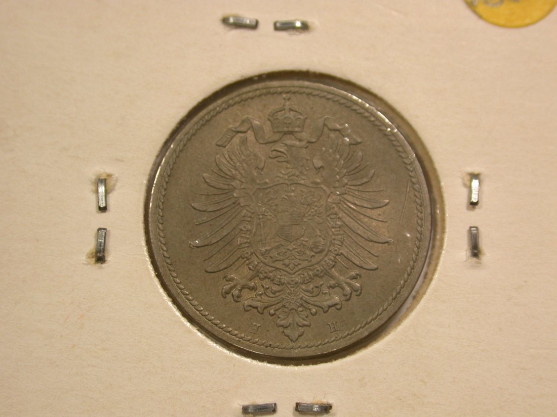  B47 KR  10 Pfennig 1875 H in f.ST/prfr  Erhaltungsrarität!!  Originalbilder   