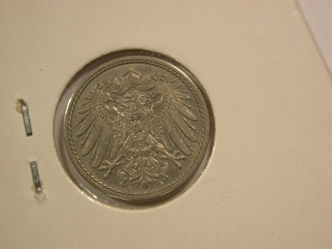  B47 KR  5 Pfennig 1891 A in f.st/ST  Originalbilder   