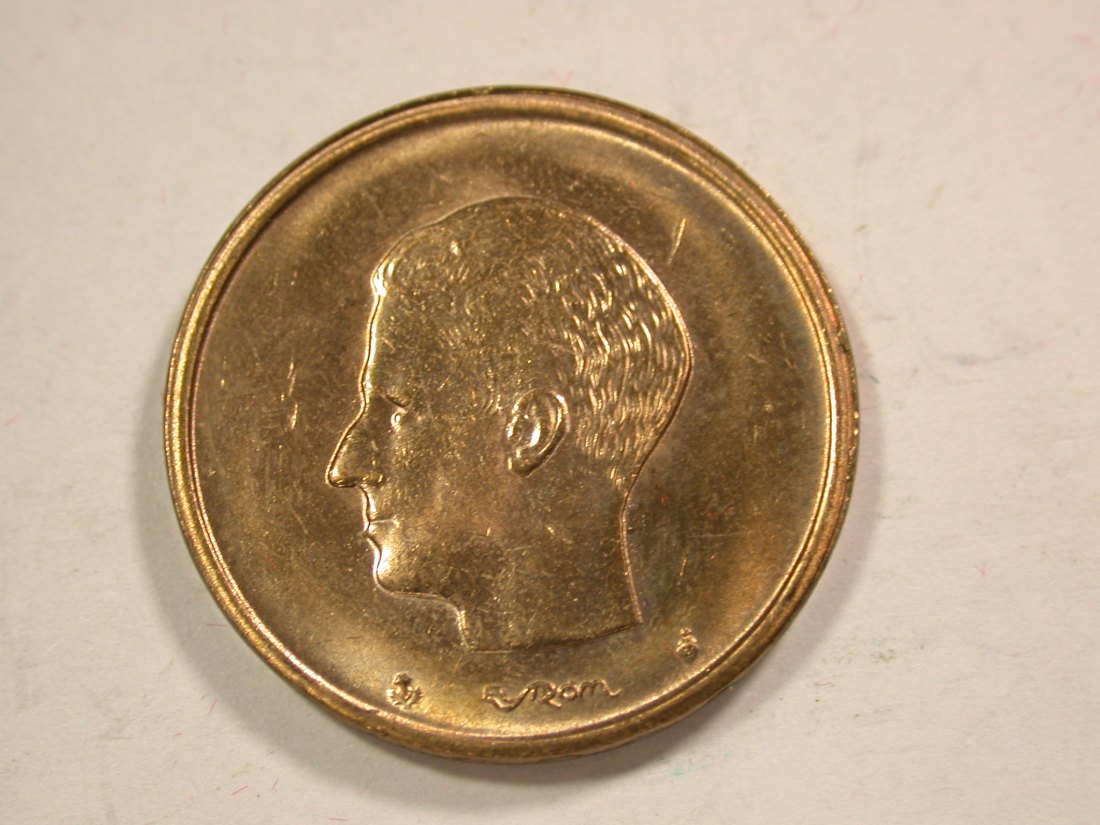  B18 Belgien  20 Franc 1982 in vz-st  Originalbilder   