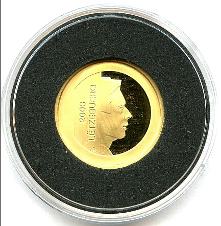 Luxemburg 5 Euro 2003 Gold Au999 6,22g