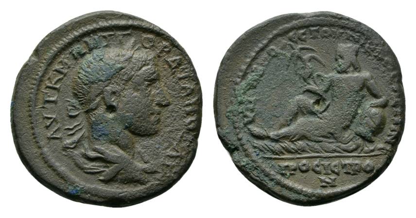  Antike, Rom, Gordianus III; Bronzemünze 12,52 g   
