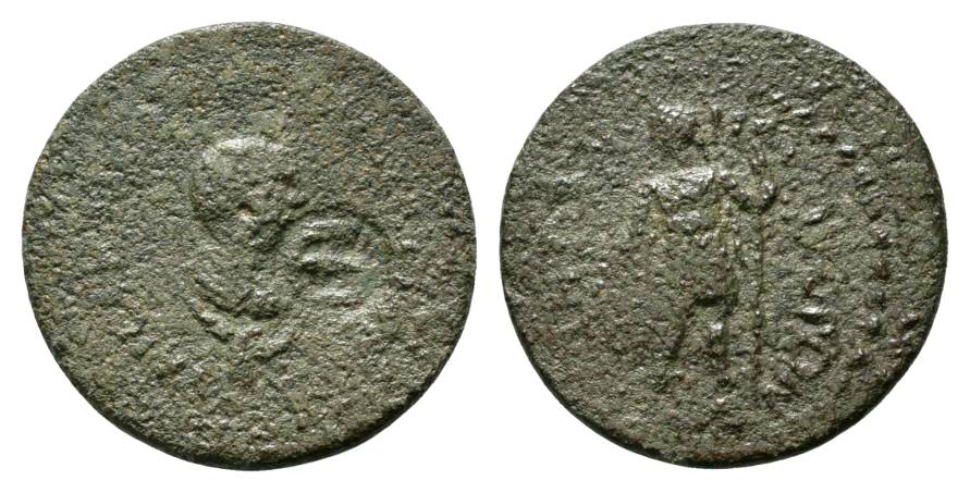  Antike, Pamphylien; Bronzemünze 13,90 g   