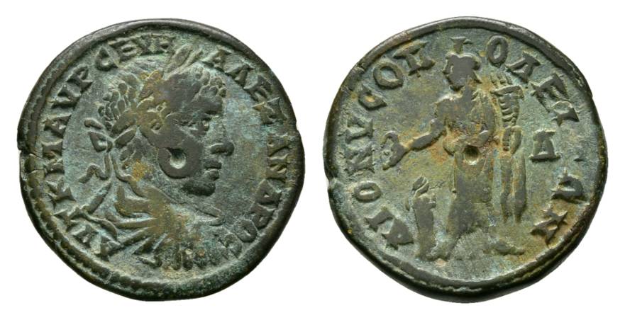  Antike, Alexander Severus; Bronzemünze 9,35 g   