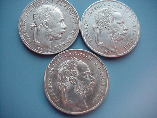Österreich Ungarn Haus Habsburg Franz Joseph I 3 X 1 Forint