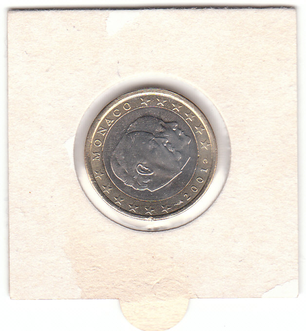Monaco (A899)b, 1 Euro 2001 uncir.