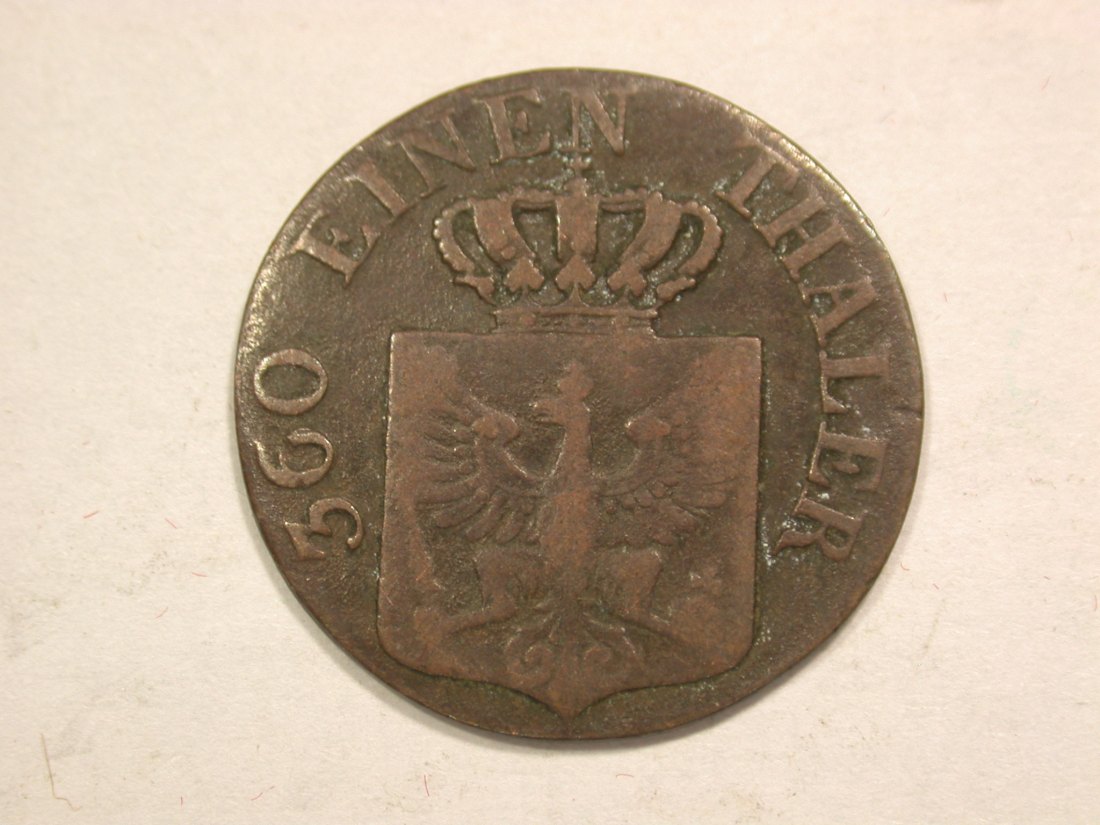  B19 Preussen  1 Pfennig  1838 D in f.s-ss  Originalbilder   