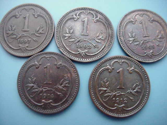 Österreich Haus Habsburg Franz Joseph I5 X 1 Heller