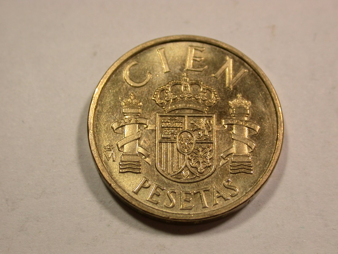  B20 Spanien 100 Pesetas 1982 in f.ST   Originalbilder   