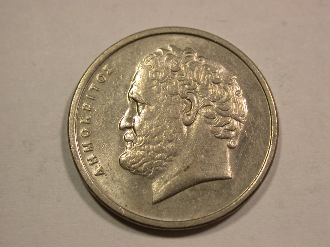 B20 Griechenland 10 Drachme 1992 in f.vz Originalbilder