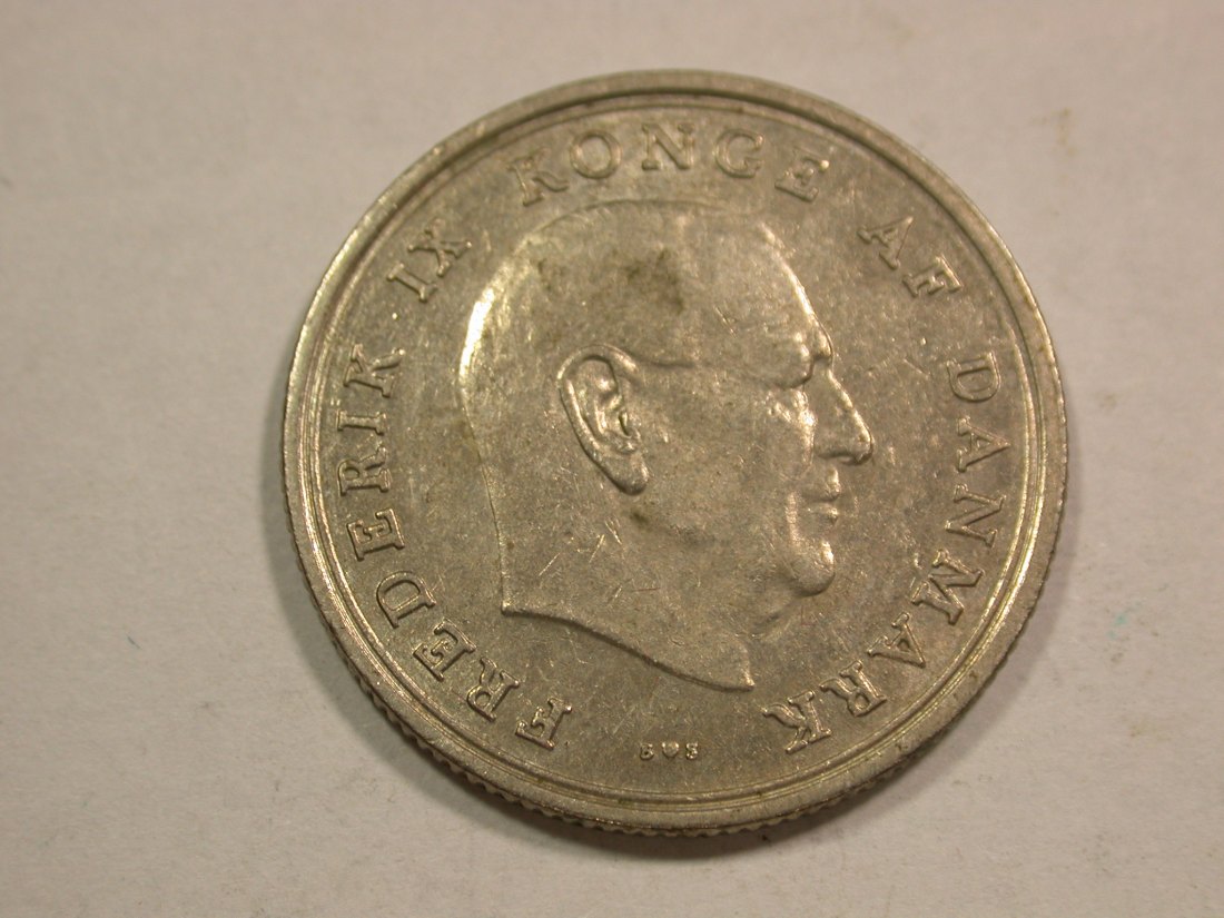 B20 Dänemark 1 Krone 1972 in vz Originalbilder