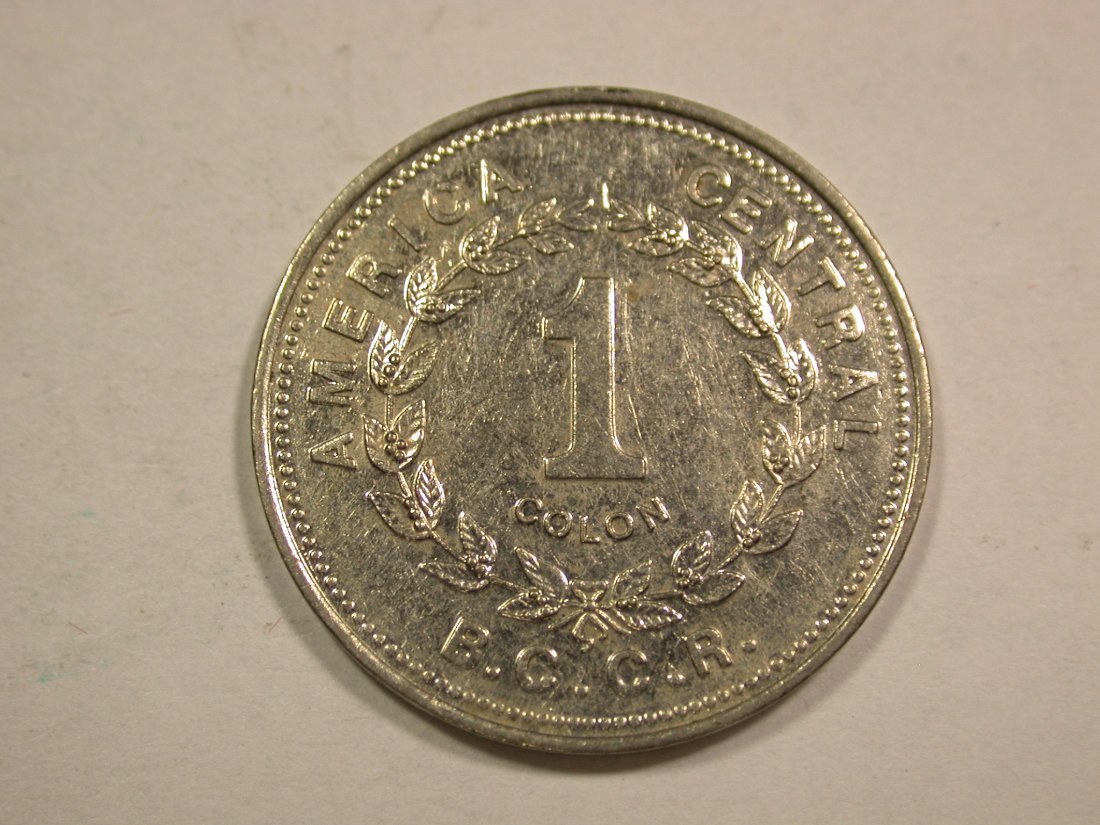 B20 Costa Rica 1 Colon 1993 in vz-st Originalbilder